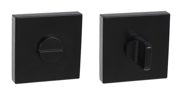 Szyld dolny WC kwadratowy czarny mat PLT-26