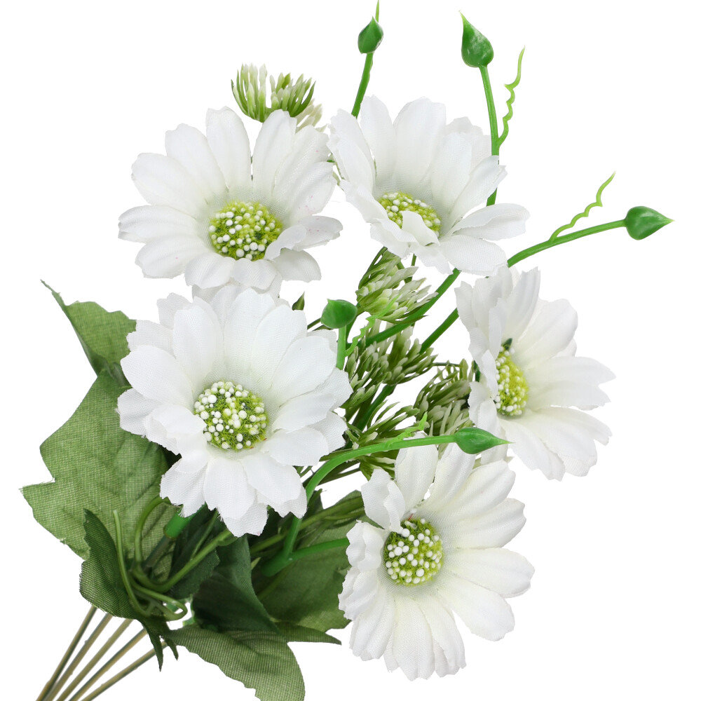 Kwiaty Sztuczne Stokrotka Bukiet Wiosenny Gałązki Kwiatowe Polne Kwiaty