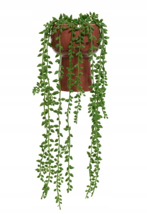 Roślina zielona wisząca sztuczna pnąca 11x11x15,5 cm