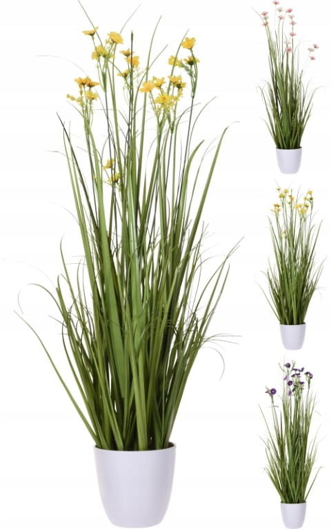 Sztuczna roślina w doniczce trawa dekoracyjna 94x16,5x16,5 cm