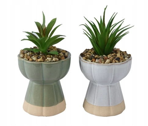 Roślina zielona sztuczna w doniczce 19,5x10x10 cm