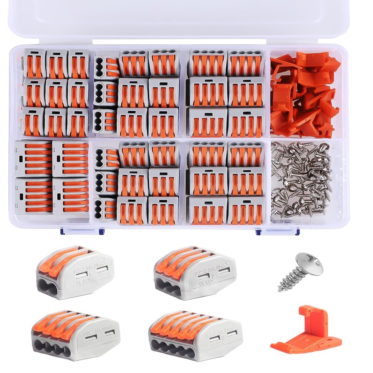 Szybkozłączki złączki elektryczne kablowe linka drut zestaw