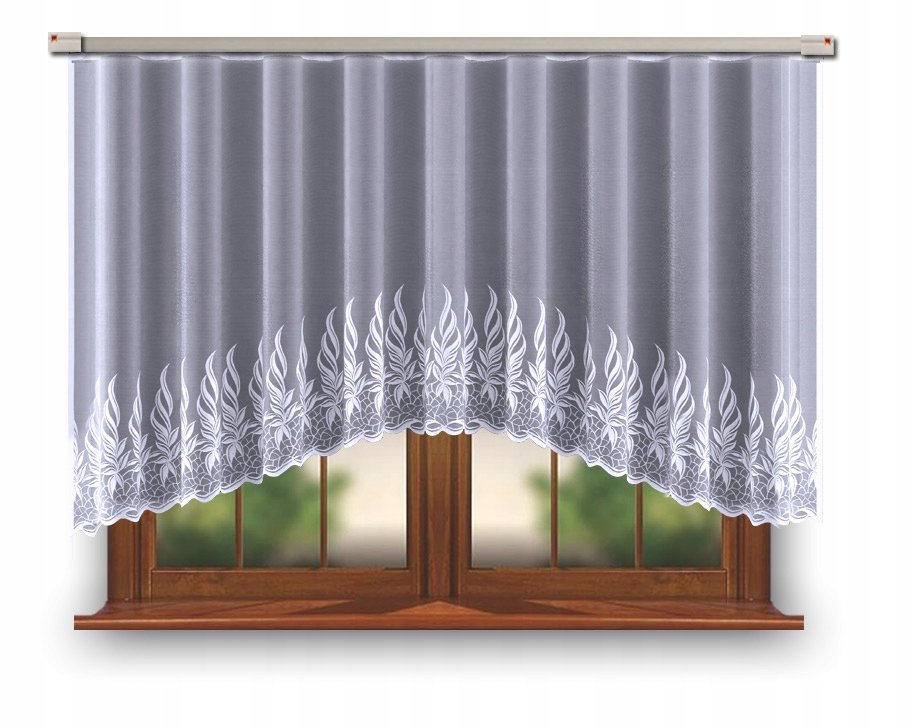 FIRANKA GOTOWA ŻAKARDOWA 140X300 618466 FIRANA ODPASOWANA ŁUK