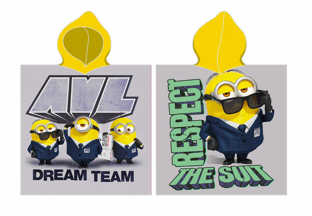 Ręcznik KĄPIELOWY PLAŻOWY  MINIONKI MINIONS PONCHO OKRYCIE  DZIECIĘCY