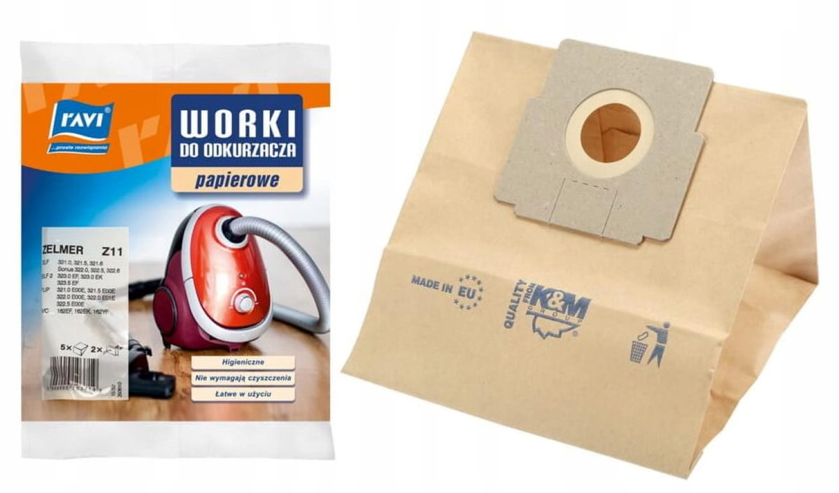 Worki do odkurzacza + 2 filtry Z11 Zelmer 5 sztuk