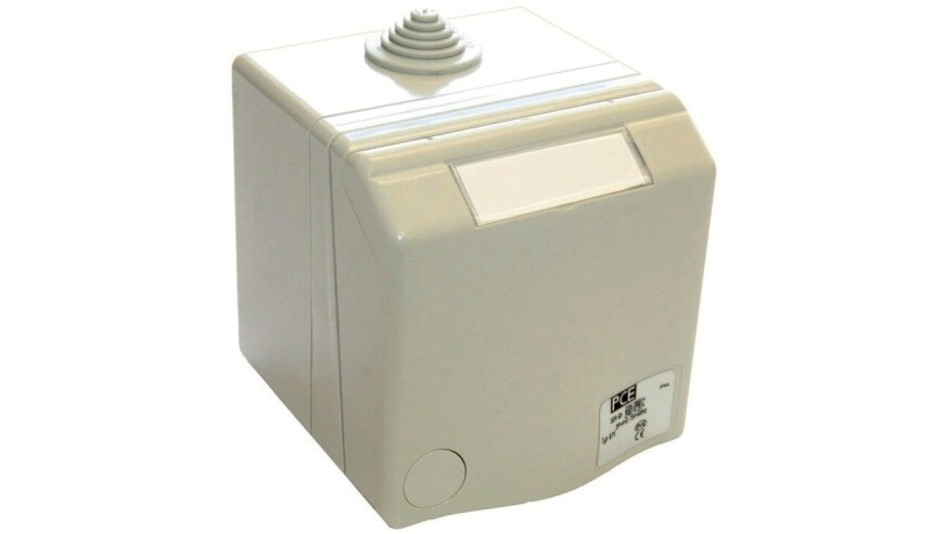 PCE Gniazdo natynkowe przelotowe 16A 2P+Z 230V szare IP44 DESIGN 863108v 863108v