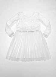 Sukienka wizytowa dziewczynka Angel biała koronka