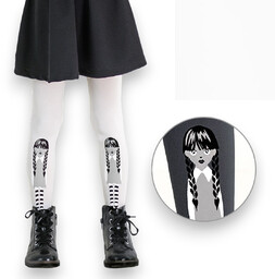 Dziecięce rajstopy z Mikrofibry Knittex Wednesday 60 DEN Białe