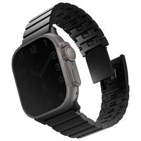 Pasek wymienny Uniq Strova Mag na Apple Watch 42/44/45/49mm (UNIQ-49MM-STRVMBLK) Czarny