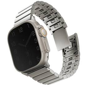 Pasek wymienny Uniq Strova Mag na Apple Watch 42/44/45/49mm (UNIQ-49MM-STRVMSIL) Tytan