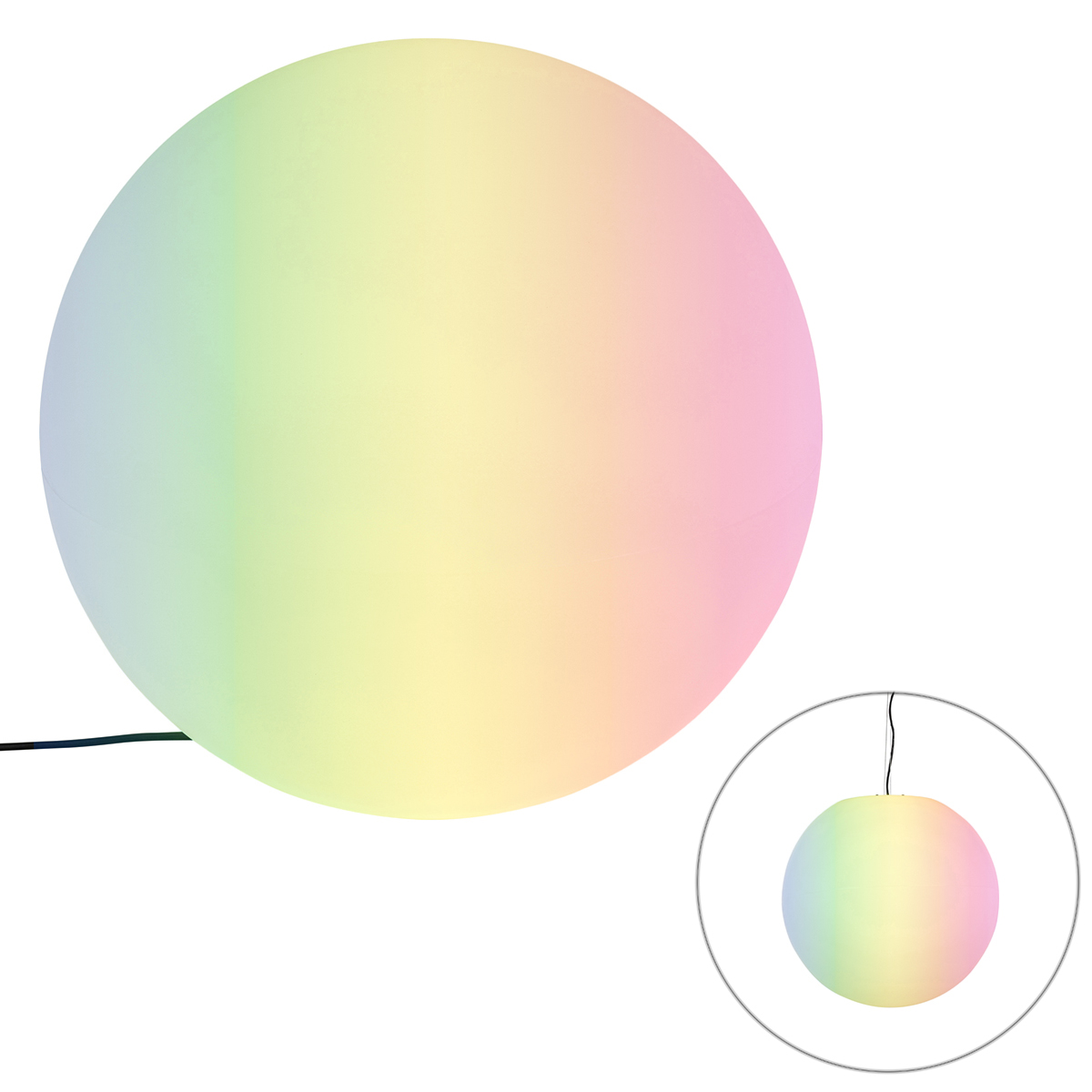 QAZQA Smart buitenlamp wit 56 cm IP65 incl LED- Nura