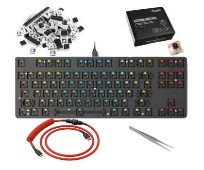 Glorious GMMK TKL Gateron Brown KIT GMMK-TKL-RGB+GAT-BROWN+G-104-AURA+GLO-CBL-COI