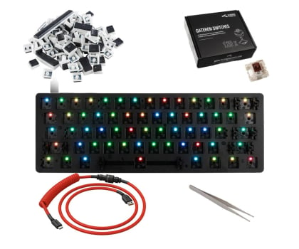 Glorious GMMK Compact Gateron Brown KIT GMMK-COMPACT-RGB+GAT-BROWN+G-104-AURA+GLO-CBL