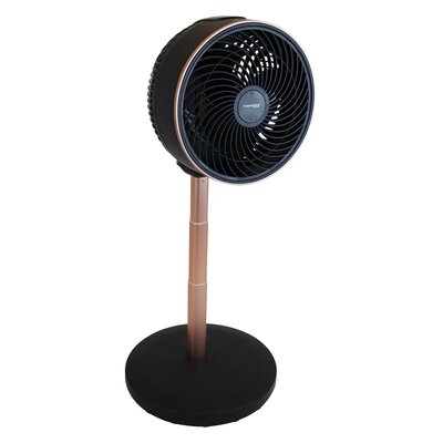 GERMINA DER ELECTRIKER Wentylator podłogowy 75cm 50W czarny/złoty