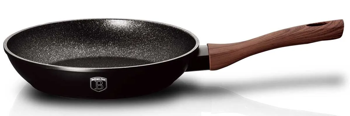 Aluminiowa patelnia z brązowym silikonowym uchwytem 20cm R8-F08