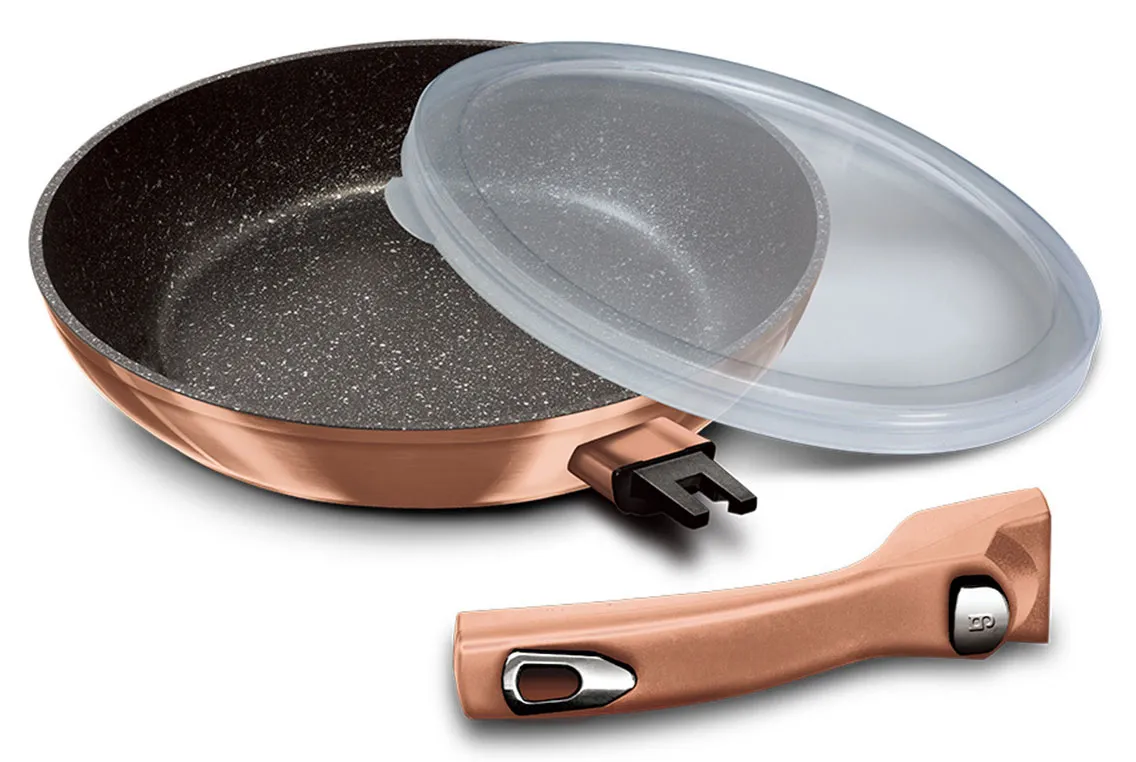 Złota patelnia z odpinaną rączką 28cm D2-R62