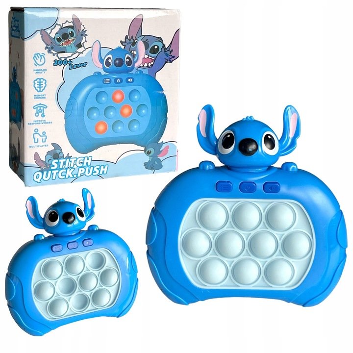 POP IT GRA ELEKTRONICZNA ZRECZNOSCIOWA ANTYSTRESOWA STITCH