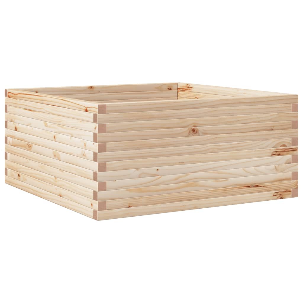 vidaXL Donica ogrodowa, 100x100x46 cm, lite drewno sosnowe