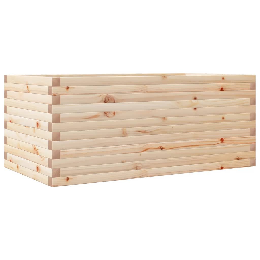 vidaXL Donica ogrodowa, 110x60x45,5 cm, lite drewno sosnowe