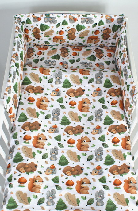 Komplet pościeli dla dziecka 100x135 cm 2 el - leśne  przedszkole