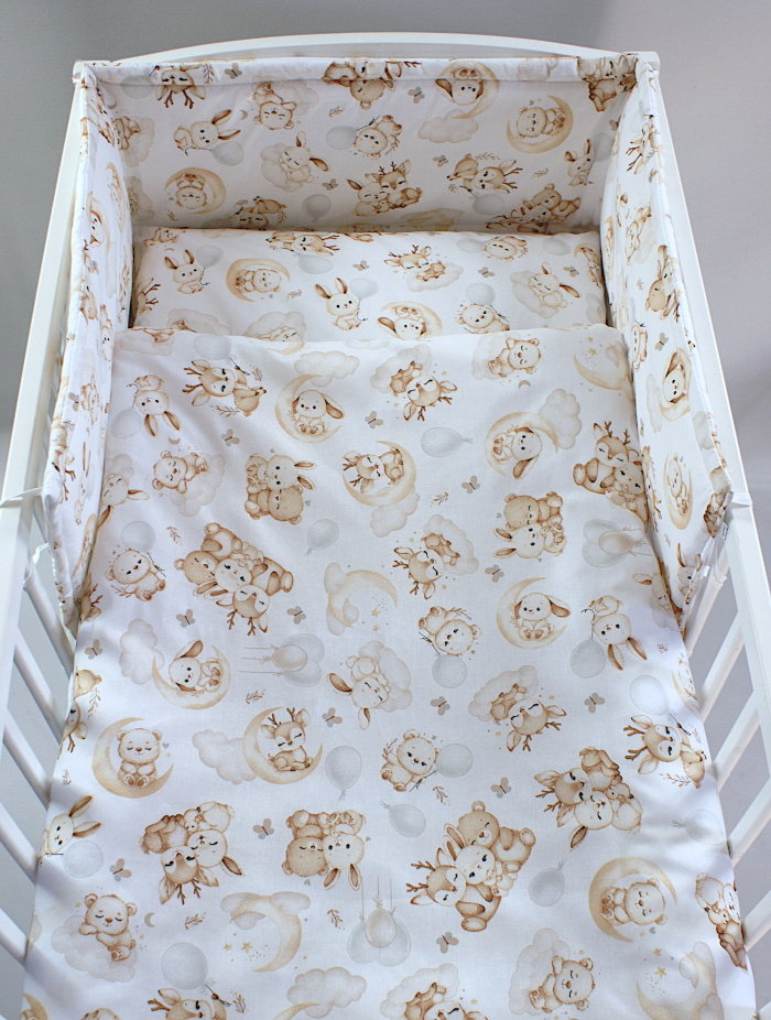Komplet pościeli dla dziecka 100x135 cm 2 el - zwierzyniec