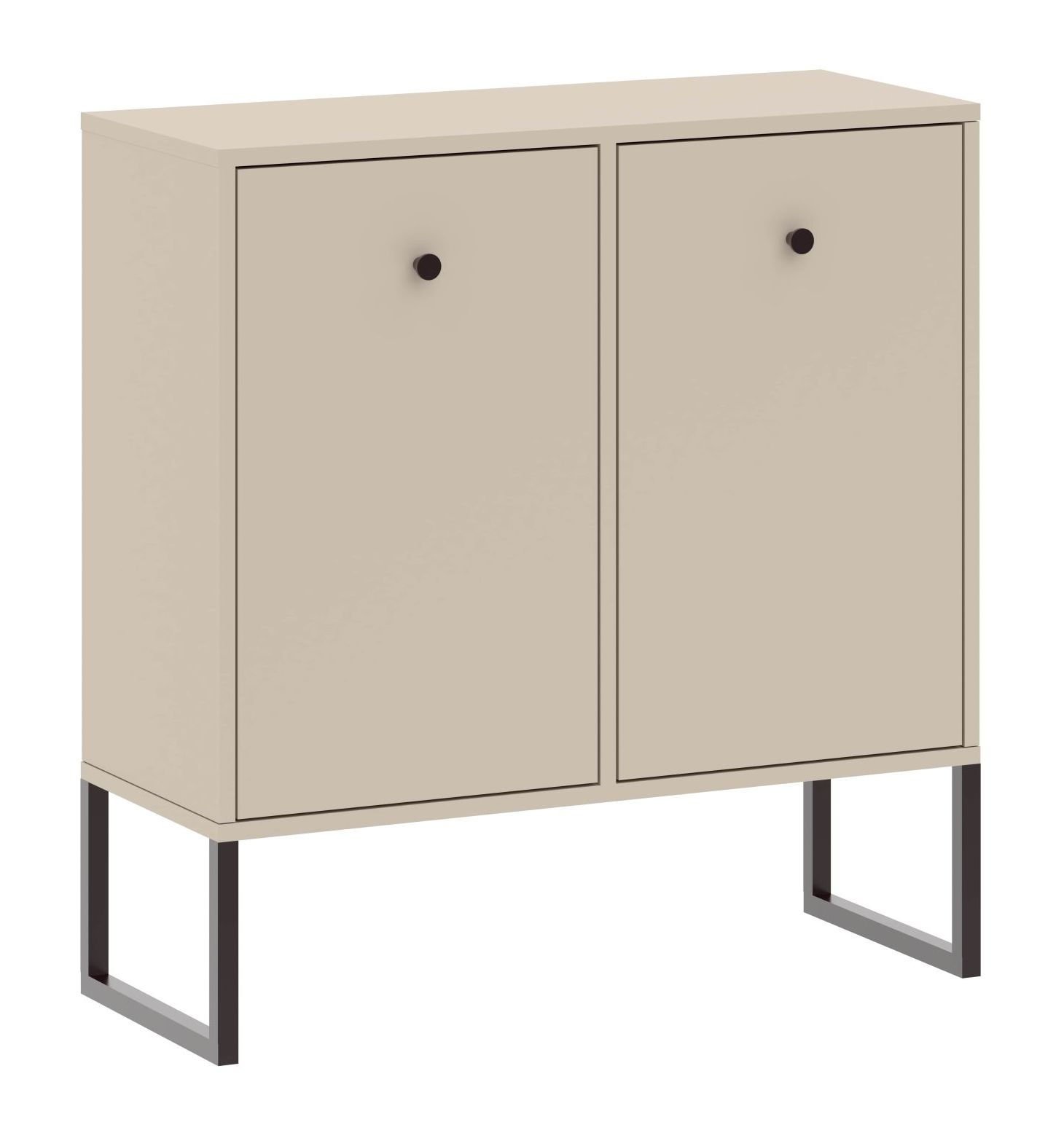 Komoda Linea 2D Czarny / Kaszmir