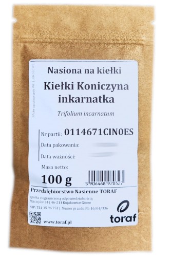 Toraf Microgreens Koniczyna Inkarnatka 100 g Mic000090