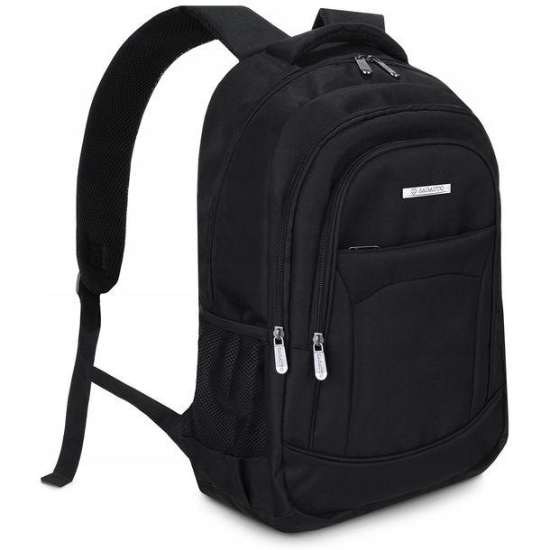 Plecak Męski Szkolny Czarny Sportowy A4 Zagatto