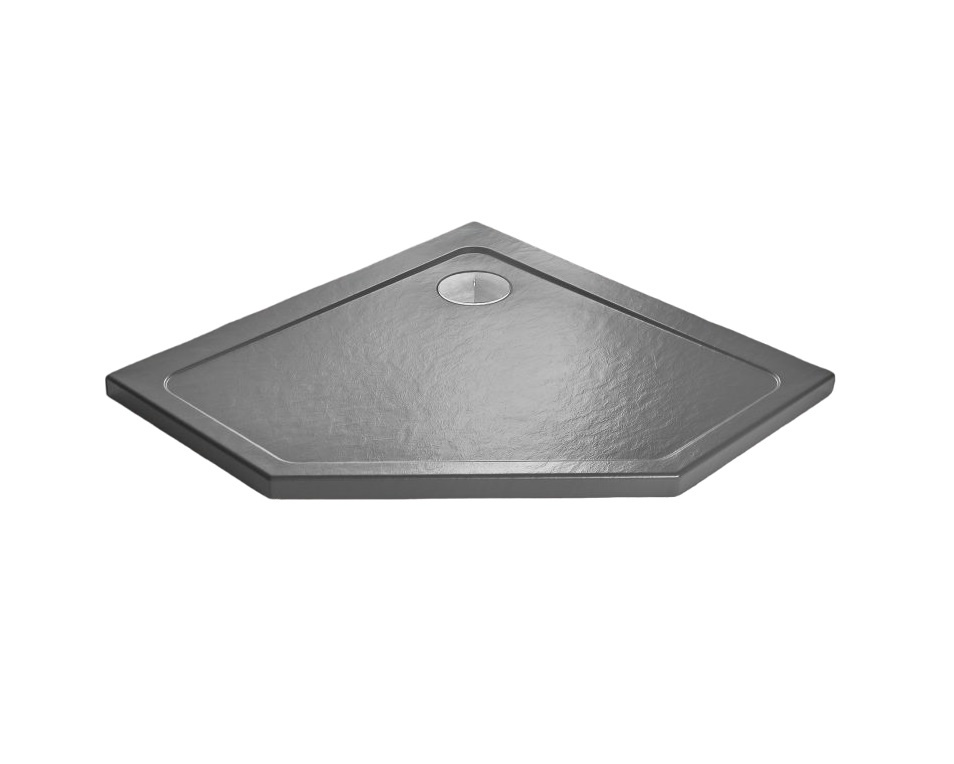 Radaway Doros PT Brodzik pięciokątny 80x80 cm stone antracytowy SDRPT8080-01-64S