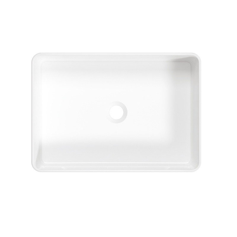 Deante Square Umywalka nablatowa 50,5x35,5 cm biała CGS_6U5S
