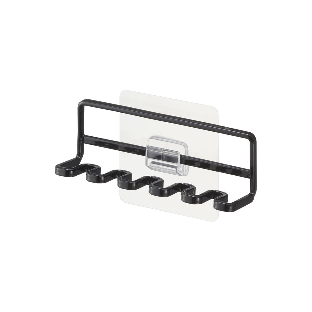 Czarny samoprzylepny metalowy uchwyt na szczoteczki do zębów Film Hook – YAMAZAKI