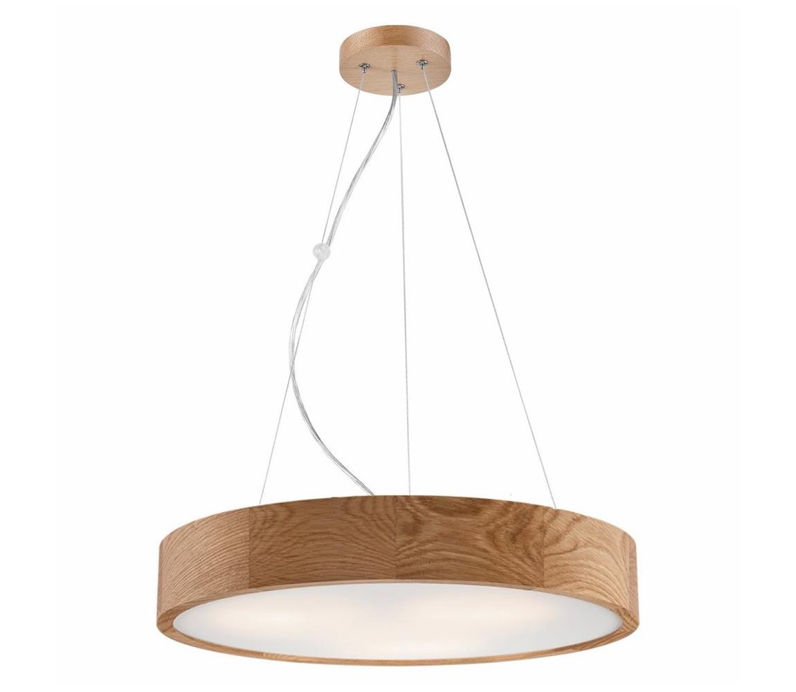 Brilagi - LED Żyrandol na lince CARVALHO 3xE27/60W/230V dąb śr. 47,5 cm