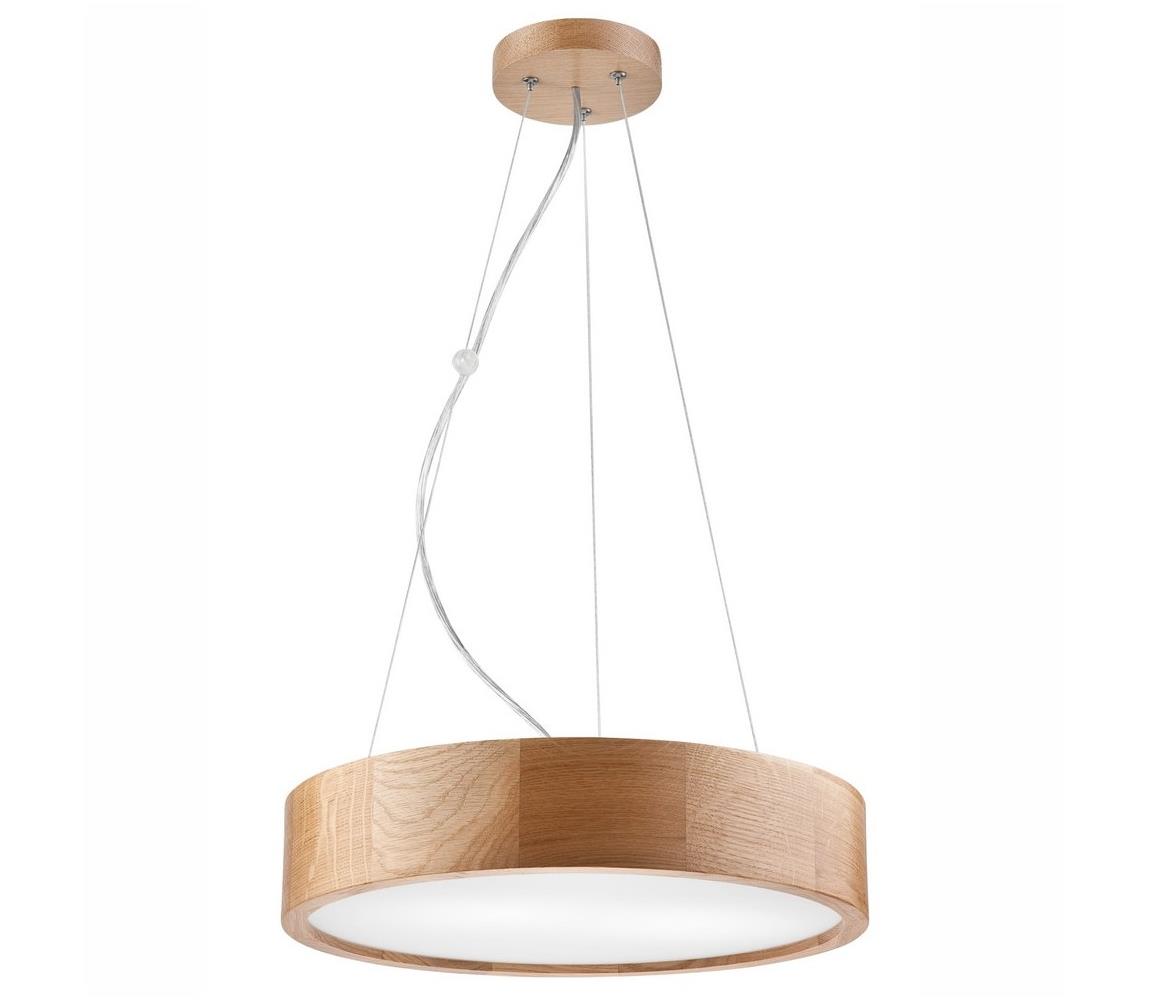 Brilagi - LED Żyrandol na lince CARVALHO 2xE27/60W/230V dąb śr. 37 cm
