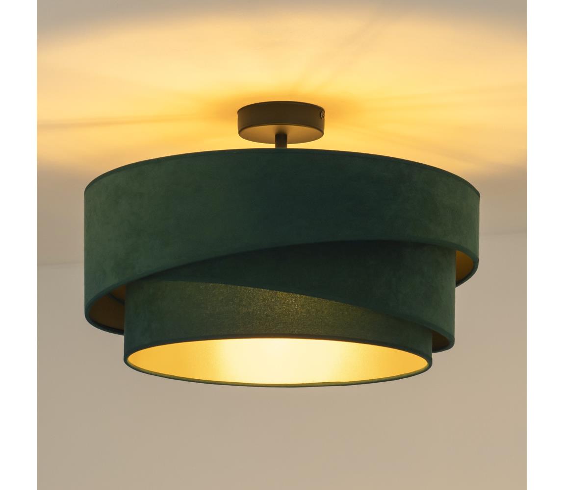 Duolla - Żyrandol natynkowy KOBO 1xE27/15W/230V śr. 45 cm zielony