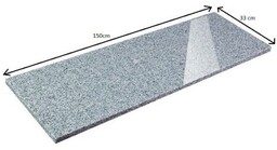 Parapet Stopnica granitowa szara polerowana G603 150x33x3