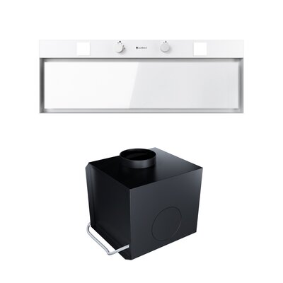 Okap szafkowy (wkład) GLOBALO Spineiro 90.1 White + Turbina TW 1.2