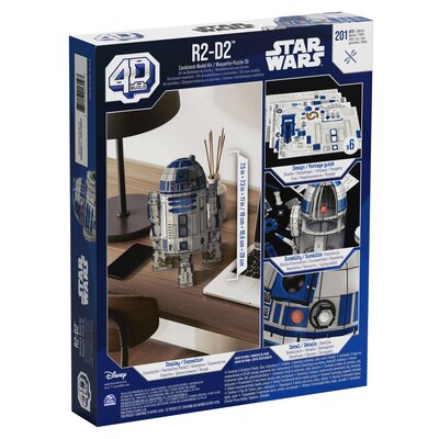 Puzzle 4D Build Star Wars Gwiezdne Wojny R2-D2 model figurka 3D do złożenia