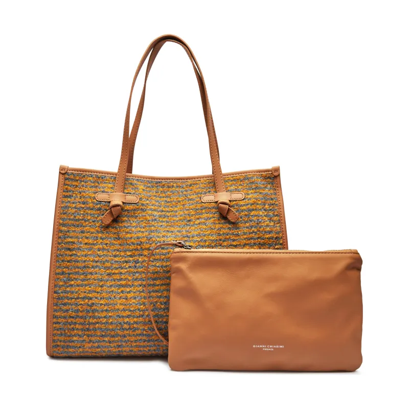 GIANNI CHIARINI Shopperka + saszetka MARCELLA | z dodatkiem skóry