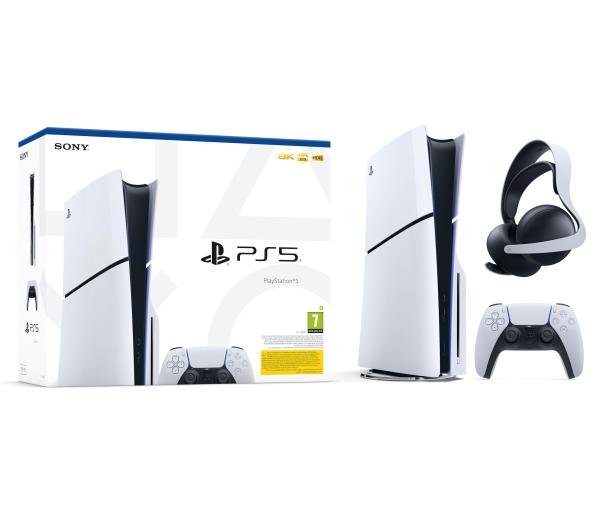 Sony PlayStation 5 Slim D Chassis PS5 1TB z napędem + Słuchawki PULSE Elite