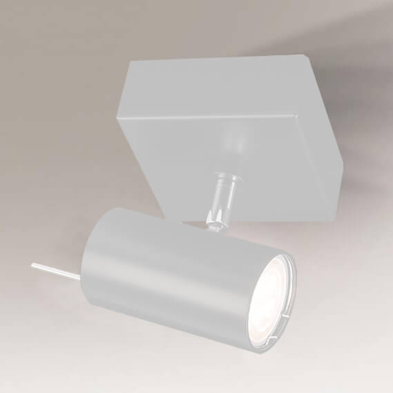 Sufitowa lampa Fussa 7455 Shilo reflektorek tuba do jadalni biały