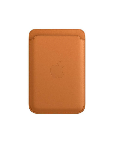 Apple skórzany portfel z MagSafe - złocisty brąz