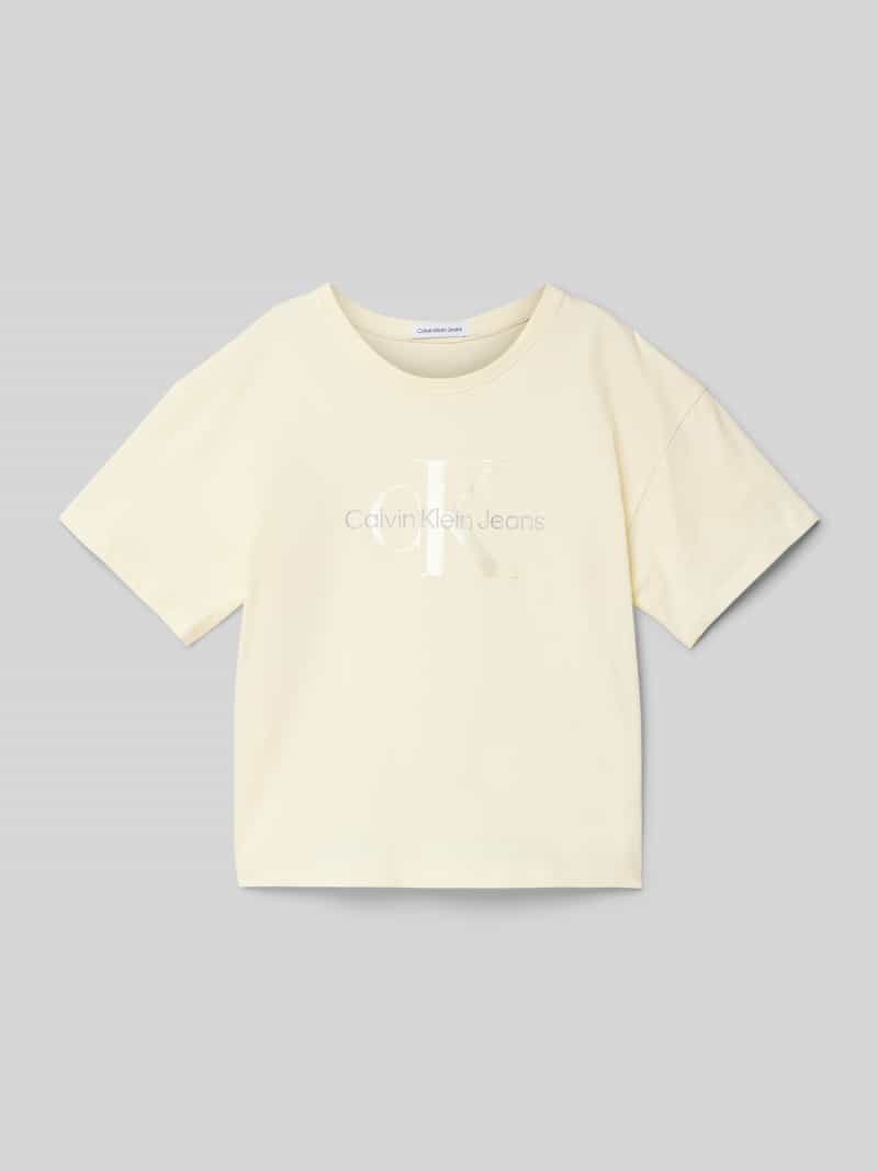 T-shirt z nadrukiem z logo
