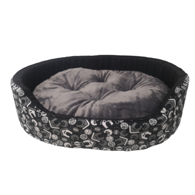 Legowisko M + szara poduszka