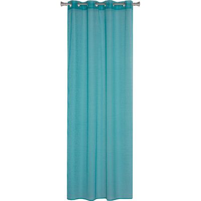 Firana z kółkami SOFIA 140 x 260 cm turkusowa