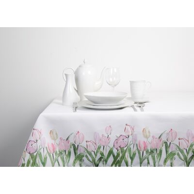 Obrus dekoracyjny Easter Joy 130 x 180 cm różowy
