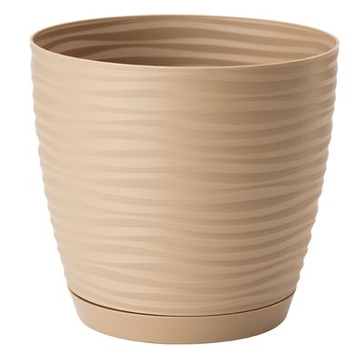 Doniczka SAHARA PETIT 23 z podstawką cafe latte