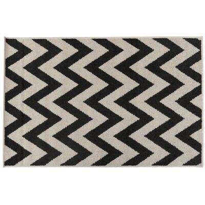 Dywan Lotto 100 x 150 cm zygzak biało-czarny