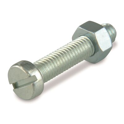 Śruba maszynowa M4 x 16 mm, łeb walcowy ocynk