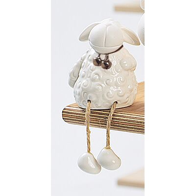 Figurka ceramiczna baranek