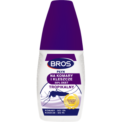 BROS Płyn na komary i kleszcze 50 % DEET 50 ml
